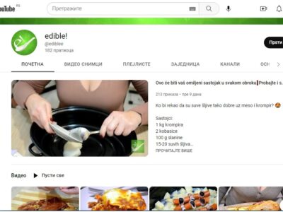 edible! - kulinarski raj na YT