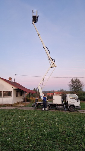 Korpa, atestirana za rad na visini do 18 m.