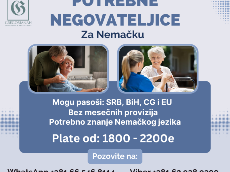 Potreben negovateljice za Nemačku