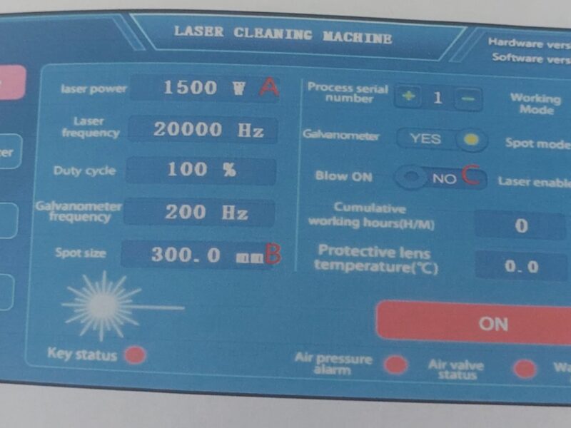 LASER 1500 W za skidanje rdje i boje, vazdušno hladjenje, najnovija generacija, inovacija