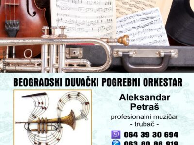 Solo truba, violina, harmonika, crkveni hor orkestar za sahrane pogrebe