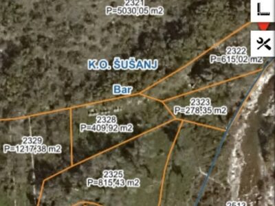 Susanj-Bar,12.16ara na 1km od mora