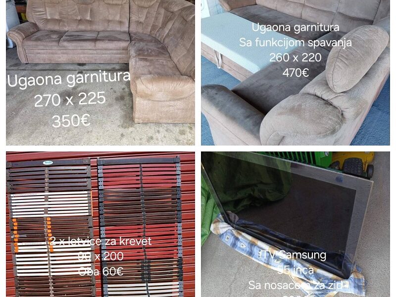 Prodajem namestaj i belu tehniku