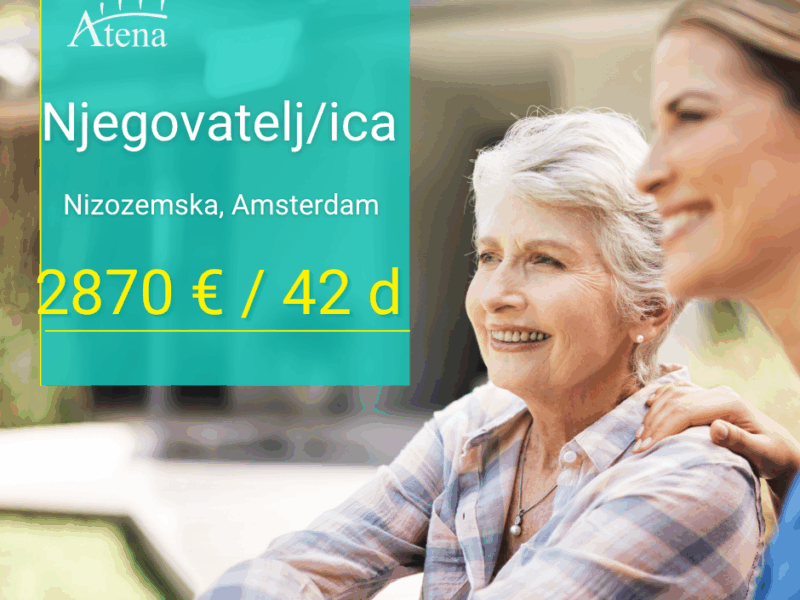 Traži se njegovatelj/ica za dugoročnu skrb u Amsterdamu, Nizozemska