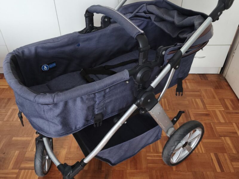 Chipolino Dečija kolica-Kolica za Bebe 2u1 Fama Graphite - Odlično Očuvana!