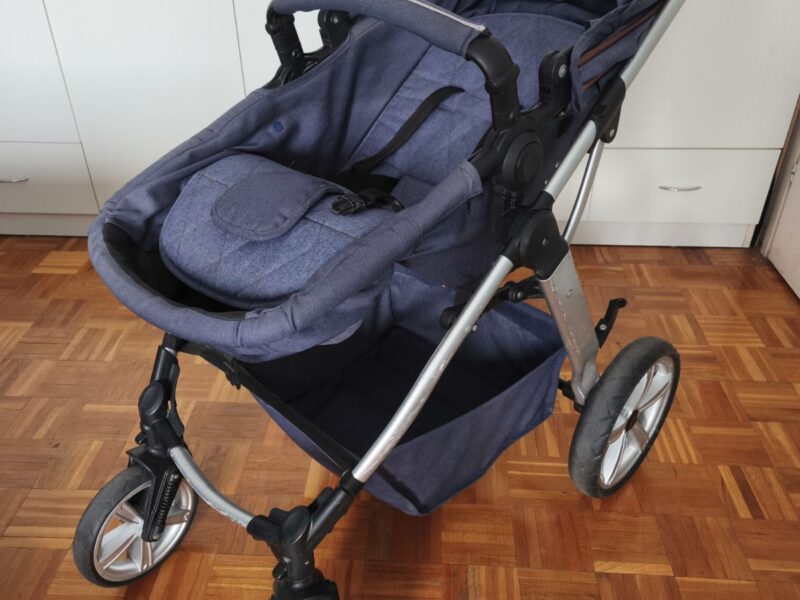 Chipolino Dečija kolica-Kolica za Bebe 2u1 Fama Graphite - Odlično Očuvana!