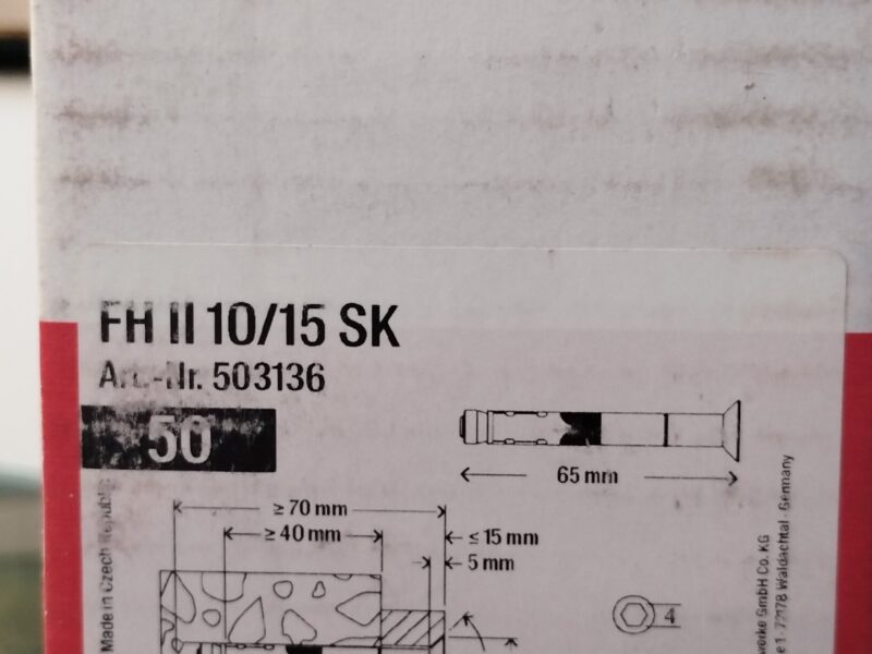 FISCHER FH II 10/50 SK – anker za beton (visokih performansi
