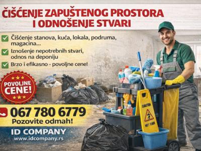 Čišćenje zapuštenog prostora i odnošenje stvari
