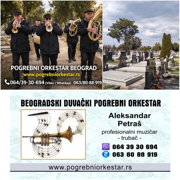 Zvanični duvački pogrebni orkestar muzika za sahrane Srbija