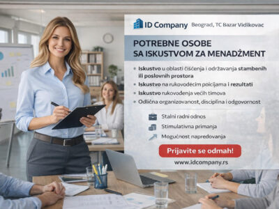 Potrebne osobe sa iskustvom za menadžmen