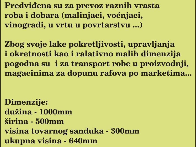 Rucna transportna kolica