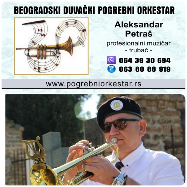 Solo truba, violina, harmonika, crkveni hor orkestar za sahrane pogrebe