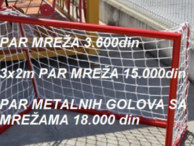 Mreze za male golove po vasim dimenzijama