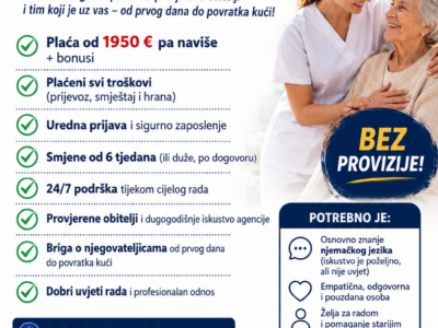 Posao za njegovateljice u Njemačkoj