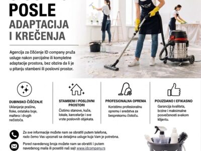 Čišćenje posle adaptacija i krečenja