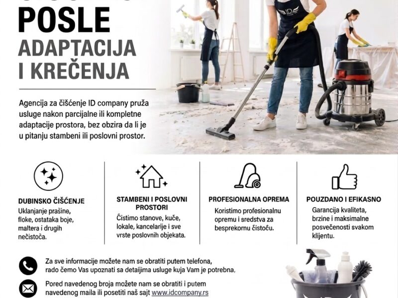 Čišćenje posle adaptacija i krečenja